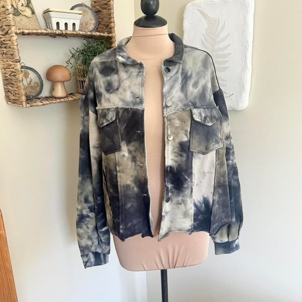 Natural Life Tie‎ Dye Cropped Jacket